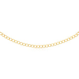 9ct Yellow Gold Silver Filled Wide Curb 60cm Chain
