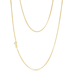 9ct Yellow Gold Copper Filled 50cm Curb Chain