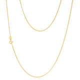9ct Yellow Gold Copper Filled 55cm Curb Chain