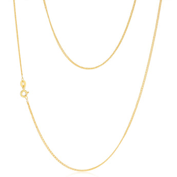 9ct Yellow Gold Copper Filled 55cm Curb Chain