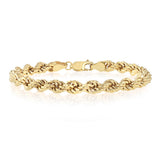 9ct Yellow Gold Copper Filled 20cm Rope Bracelet