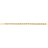 9ct Yellow Gold Copper Filled 21cm Rope Bracelet