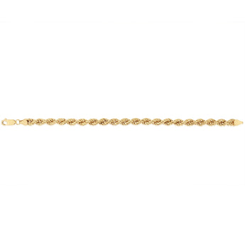 9ct Yellow Gold Copper Filled 21cm Rope Bracelet