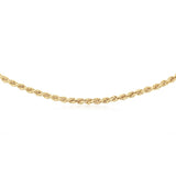 9ct Yellow Gold Copper Filled 55cm Rope Chain