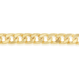 9ct Yellow Gold Copperfilled Flat Curb 21cm Bracelet