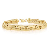 9ct Yellow Gold Copperfilled Textured 21cm Bracelet