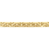9ct Yellow Gold Copperfilled Textured 21cm Bracelet