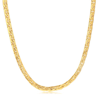9ct Yellow Gold Copper Filled Textured 60cm Chain