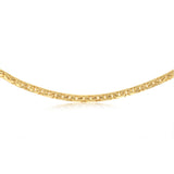 9ct Yellow Gold Copper Filled Textured 60cm Chain
