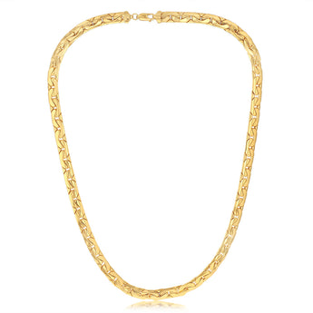 9ct Yellow Gold Copper Filled Textured 60cm Chain