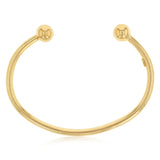 9ct Yellow Gold Silverfilled Torque Bangle