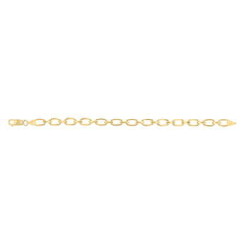9ct Yellow Gold Copperfilled Oval Link 19cm Bracelet