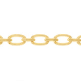 9ct Yellow Gold Copperfilled Oval Link 19cm Bracelet