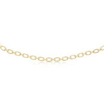 9ct Yellow Gold Copper Filled Oval Link 45cm Chain