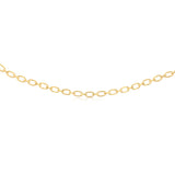 9ct Yellow Gold Copper Filled Oval Link 50cm Chain