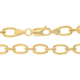 9ct Yellow Gold Copper Filled Oval Link 50cm Chain
