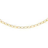 9ct Yellow Gold Copper Filled Paperclip 50cm Chain