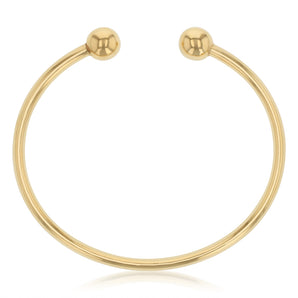 9ct Yellow Gold Silverfilled Torque Bangle