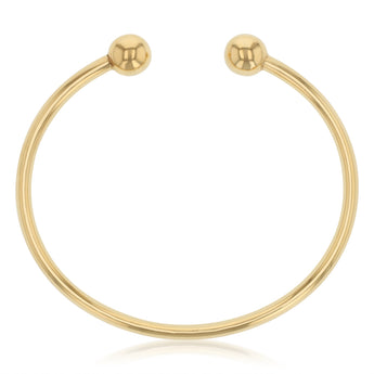 9ct Yellow Gold Silverfilled Torque Bangle