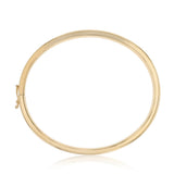 9ct Yellow Gold Silverfilled Polished Square Tube Bangle