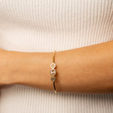 9ct Yellow Gold Silverfilled Multi Disc Bangle
