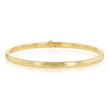 9ct Yellow Gold Silverfilled Engraved Heart Baby Bangle