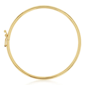 9ct Yellow Gold Silverfilled Engraved Heart Baby Bangle