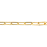 9ct Yellow Gold Silverfilled Paperclip 19cm Bracelet