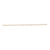 9ct Yellow Gold Silverfilled Cubic Zirconia Infinity 19cm Bracelet