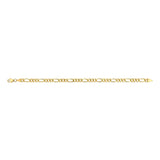 9ct Gold Copper Filled 3:1 Figaro 120 Gauge 19cm Bracelet