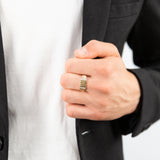 9ct Yellow Gold Diamond Ring Set with 4 Brilliant Diamonds