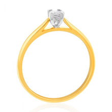 Load image into Gallery viewer, 18ct Yellow Gold Solitaire Ring With 0.2 Carat Diamond