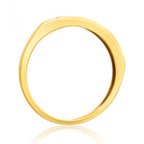 9ct Yellow Gold 1/4 Carat Diamond Ring Set with 10 Brilliant Diamonds