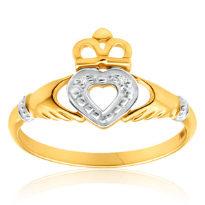 9ct Yellow Gold Majestic Diamond Ring