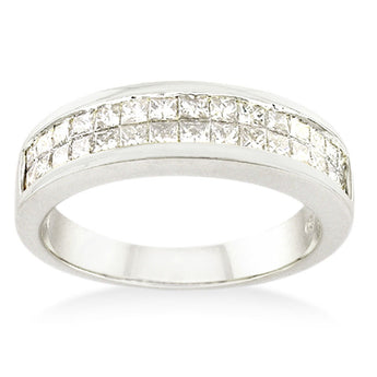 Princess Yasmine 18ct White Gold set with 3/4 carat of Diamonds