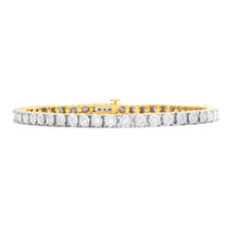 Load image into Gallery viewer, 1 Carat Diamond Tennis Bracelet in 9ct Yellow Gold