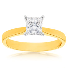Load image into Gallery viewer, 18ct Yellow Gold Solitaire Ring With 1 Carat Certified Diamond