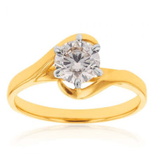 Load image into Gallery viewer, 18ct Yellow Gold Solitaire Ring With 1 Carat Australian Diamond