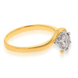 18ct Yellow Gold Solitaire Ring With 1 Carat Australian Diamond