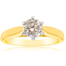 Load image into Gallery viewer, 18ct Yellow Gold 1.00 Carat Australian Diamond Solitaire