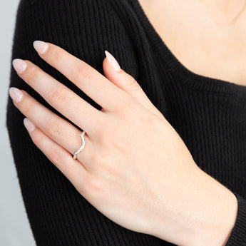 9ct White Gold Diamond Ring With 1/5 Carat of 21 Brilliant Cut Diamonds