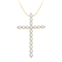 Load image into Gallery viewer, Faith 1/4 Carat of Diamond Religious Pendant in 9ct Yellow Gold