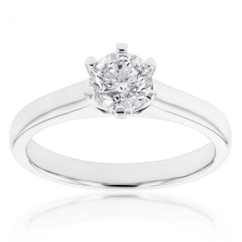 18ct 0.70 Carat DF SI CERTIFIED Diamond Solitaire