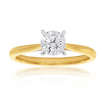 Luminesce  Laboratory Grown 1/2 Carat Diamond Ring in 18ct Yellow Gold Knife Edge