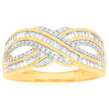 Load image into Gallery viewer, 9ct Yellow Gold 1/2 Carat Diamond Ring