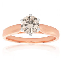 Load image into Gallery viewer, 18ct Rose Gold 1.00 Carat Australian Diamond Solitaire