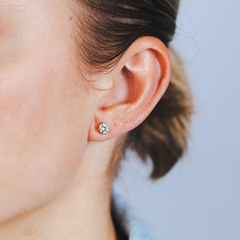 9ct Yellow Gold 1 Carat Diamond Stud Earrings