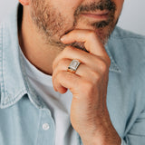 9ct Yellow Gold 1/2 Carat Diamond Ring Set With 24 Brilliant Cut Diamonds