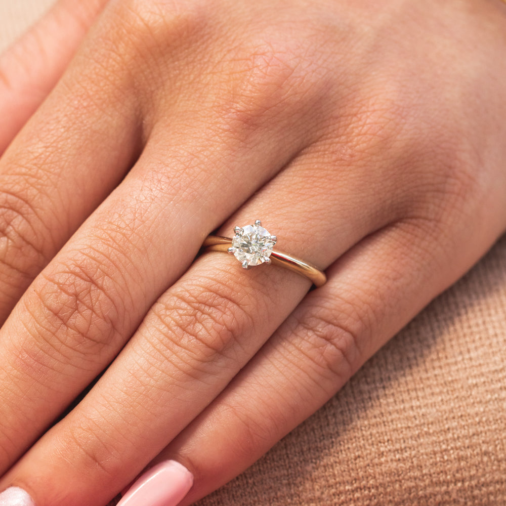 Round Solitaire Diamond Carat Diamond Ring Price Australia 1/2