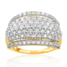 Load image into Gallery viewer, 9ct Yellow Gold 1.80 Carat Diamond Ring